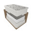 Évier de cuisine à tablier frontal avec robinet, grille d'évier et ensemble de drain L 33 po x l 18 po-90977347-75258512