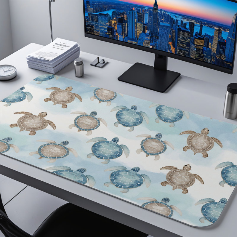 Polyester Desk Pad, 14.4x12.1