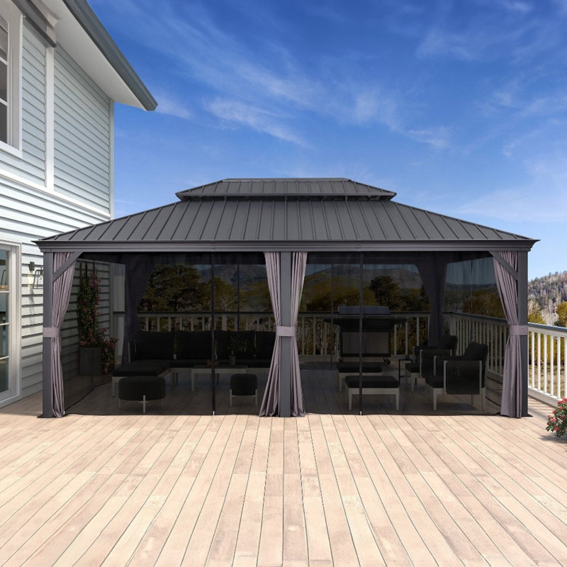 6m x 4.5m Aluminum Patio Gazebo