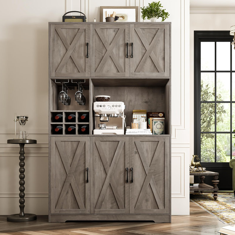 Armoire de rangement pour garde-manger, Gris cendre