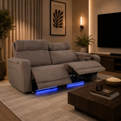 Canapé-lit avec ports USB et porte-gobelets, canapé-lit convertible 3 en 1 pour le salon