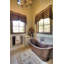 Baignoire double 67 po en cuivre martelé