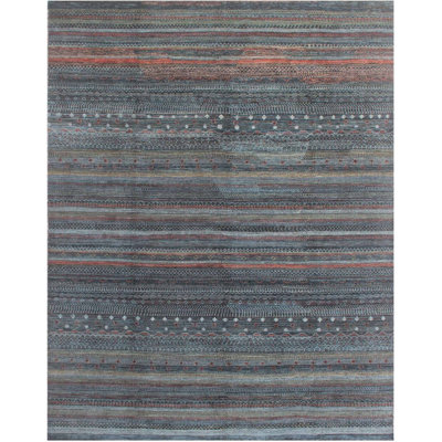 Traditional, Transitional One-of-a-Kind Rectangle 8'1" X 10' Wool Area Rug Green