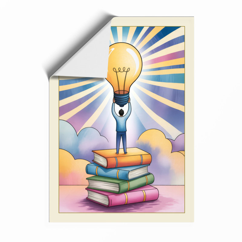 Reaching For Ideas Modern - Print, Unframed, A4 - 29.7 x 21.0 cm