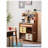 35.4-inch Solid Boxwood Mobile Pantry Cabinet