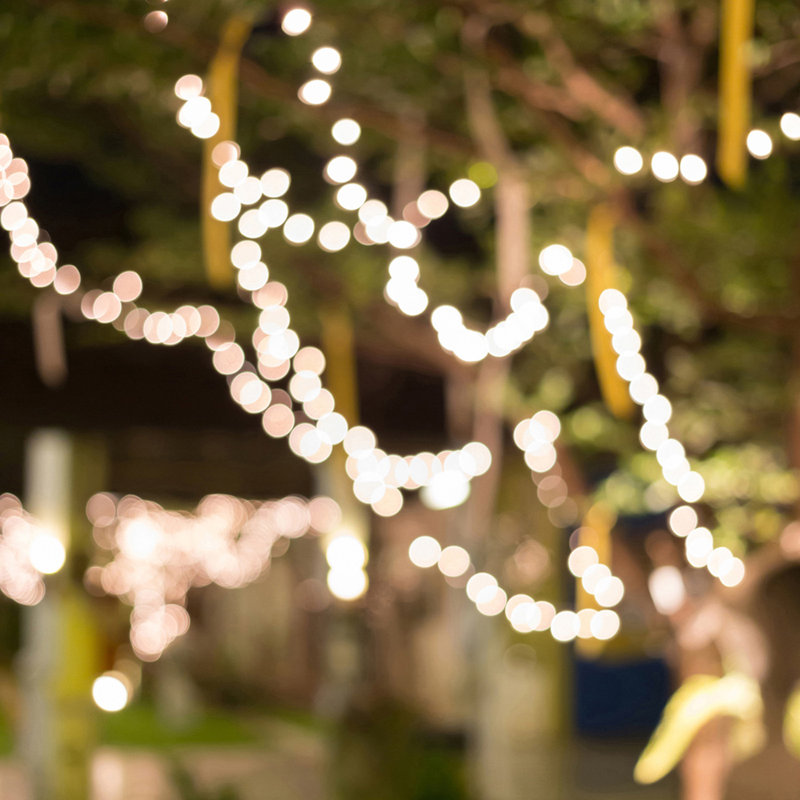Solar Powered Outdoor Cool White LED Fairy String Lights