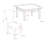 Acadian / Eastwood 9-Piece Dining Set with Solid Hardwood Square Table and 8 High-Back Upholstered Chairs-1218071256