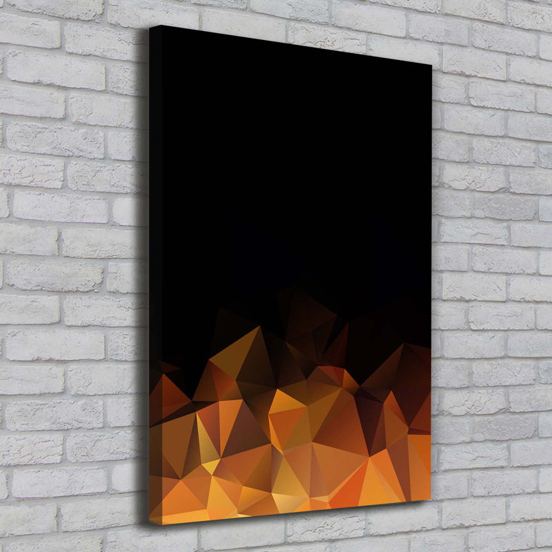 Abstraction Triangles - Wrapped Canvas Print