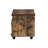 File Cabinet In Weathered Oak & Black - Rectangular, Assembled, Wooden Top, Metal Legs, Locked Compartment With Storage, Lock And Drawer Assembled Construction Storage Finish Legs
