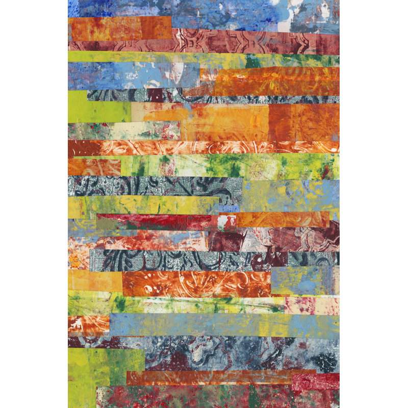 Monoprint Collage IV, H 12 po x l 8 po