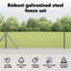 Welded Wire Fence With 7 Flanged Posts Steel-505415752-505415800