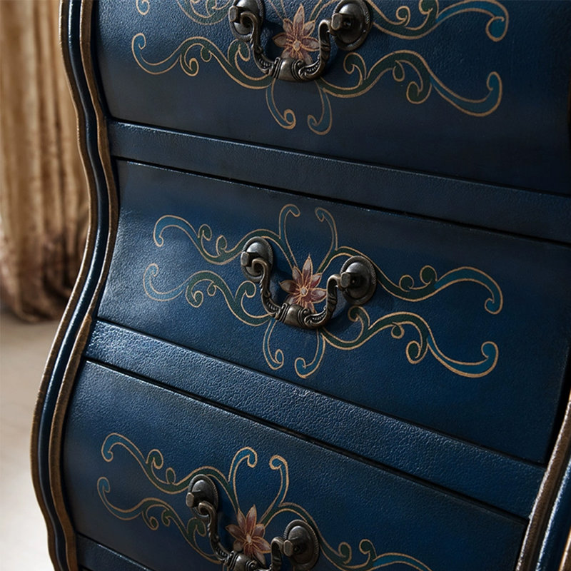 Commode décorative rétro sculptée de style américain