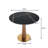 33.5'' Sintered Stone Solid Wood Round Dining Table-1327464903