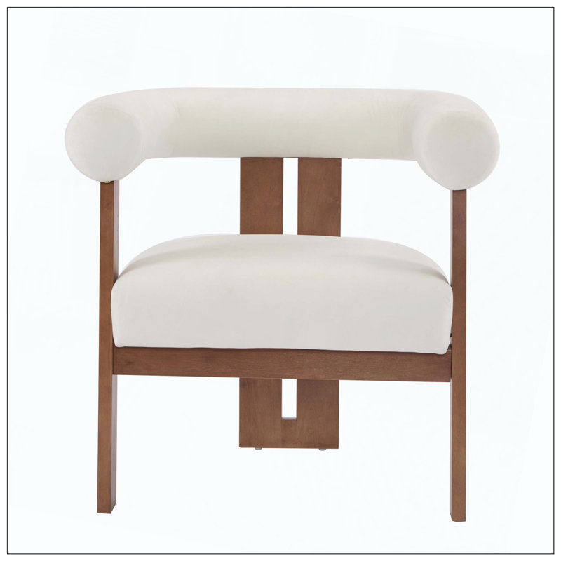 Fauteuil d'appoint moderne rembourré pour sièges de salon, Beige