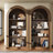 78.74" Tall 4-Tier Arched Bookcase with Open Display Storage Shelf-1760435266