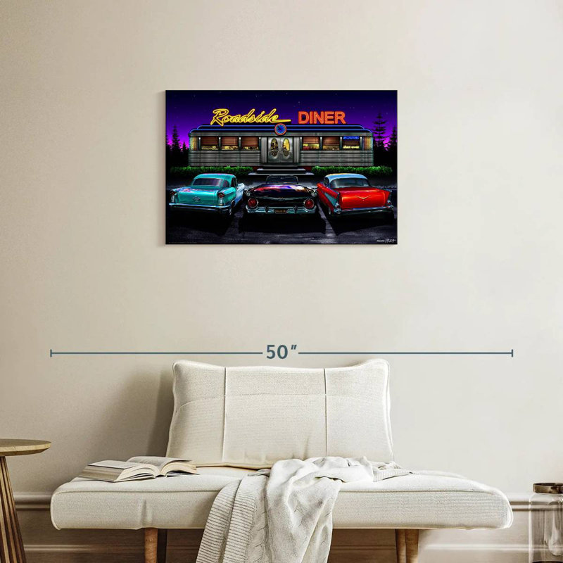 Mehar Roadside Diner, 20" H x 30" W