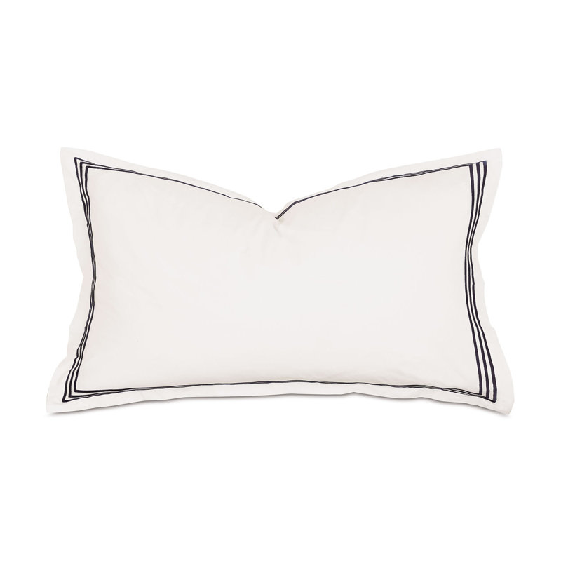 Tessa Sham, King, Ivory/Black, Multi-stripe