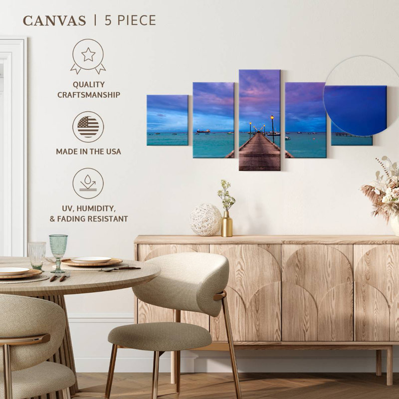 Oistins Beach Dock, 36" H x 80" W