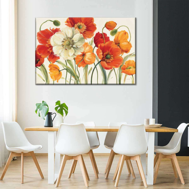 «Poppies Melody», reproduction sur toile, H 48 po x l 32 po x P 1,25 po