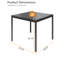 Square 4 - Person Standing Height Table