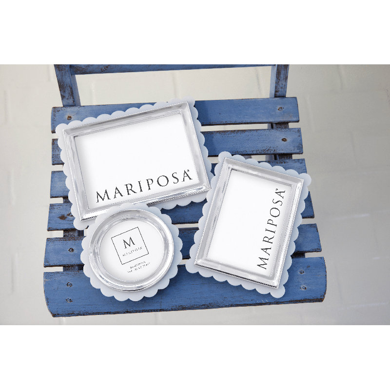 Metal Picture Frame, 5" W x 7" H, White