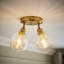 Alaynah Glass Semi Flush Mount-2132627252