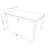 6 Piece Dining Set Contains a Rectangle Dining Room Table and 4 Kitchen Chairs with a Bench, Oak-415448122-415448120-415448069