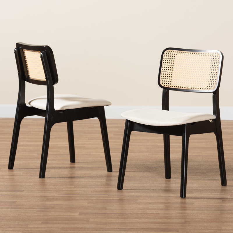 Nancy 16.5'' H Upholstered Side Chair, Black