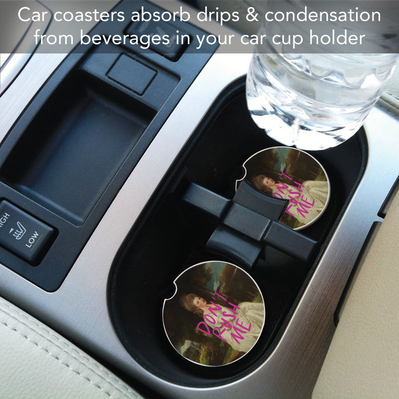 Rush Me Single Absorbent Stone Car Coaster