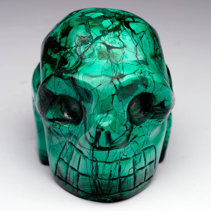 Malachite Skull