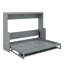 Lit escamotable double avec élévateur hydraulique et bureau-1472099776
