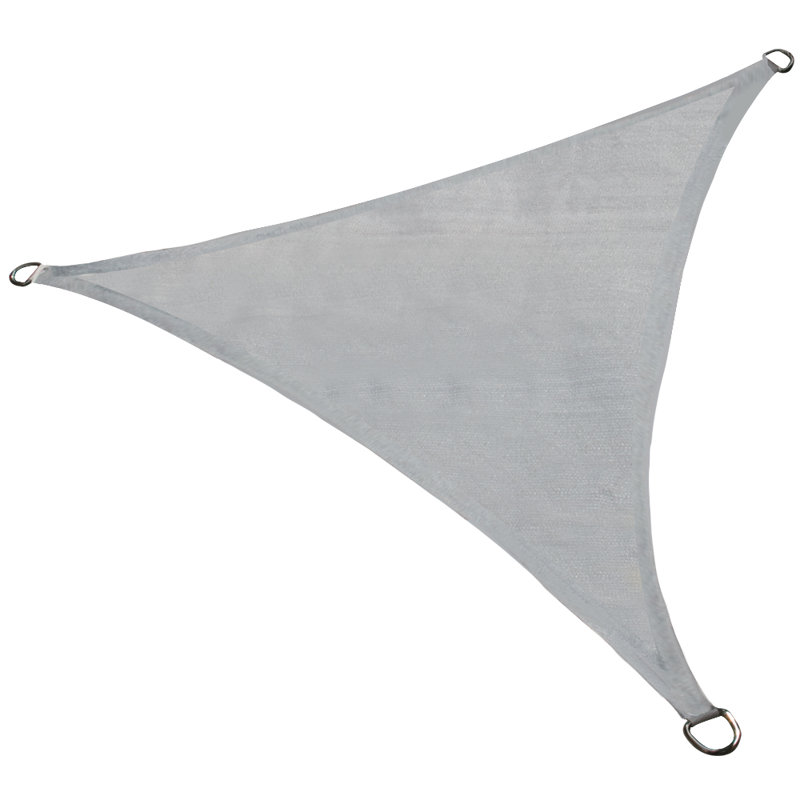 Dunlevy 4m x 4m x 4m Triangular Sun Shade Sail, Grey