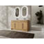 Meuble-lavabo autoportant de 60 po avec lavabo en résine et porte à fermeture douce 60 po-121843368