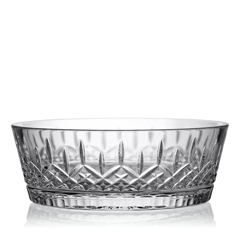 Waterford Lismore Bowl, 3.54" H x 9.84" W x 9.84" D