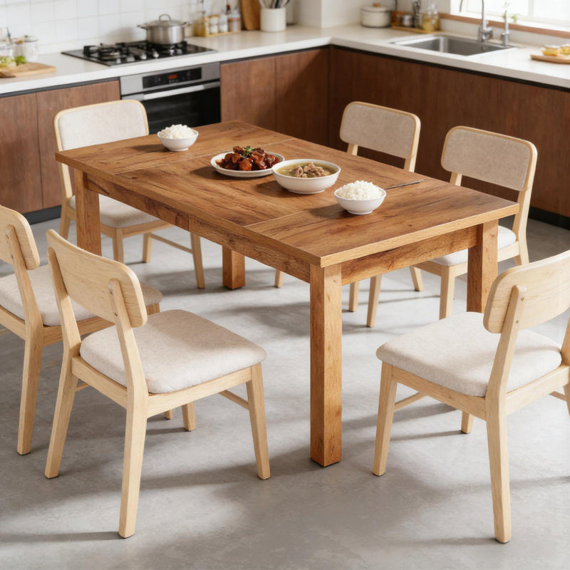 Grande table de salle à manger rustique