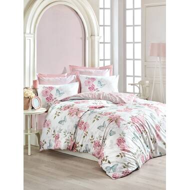 SR-HOME Cotton Floral Duvet Cover Set