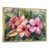 Toile avec cadre flottant or