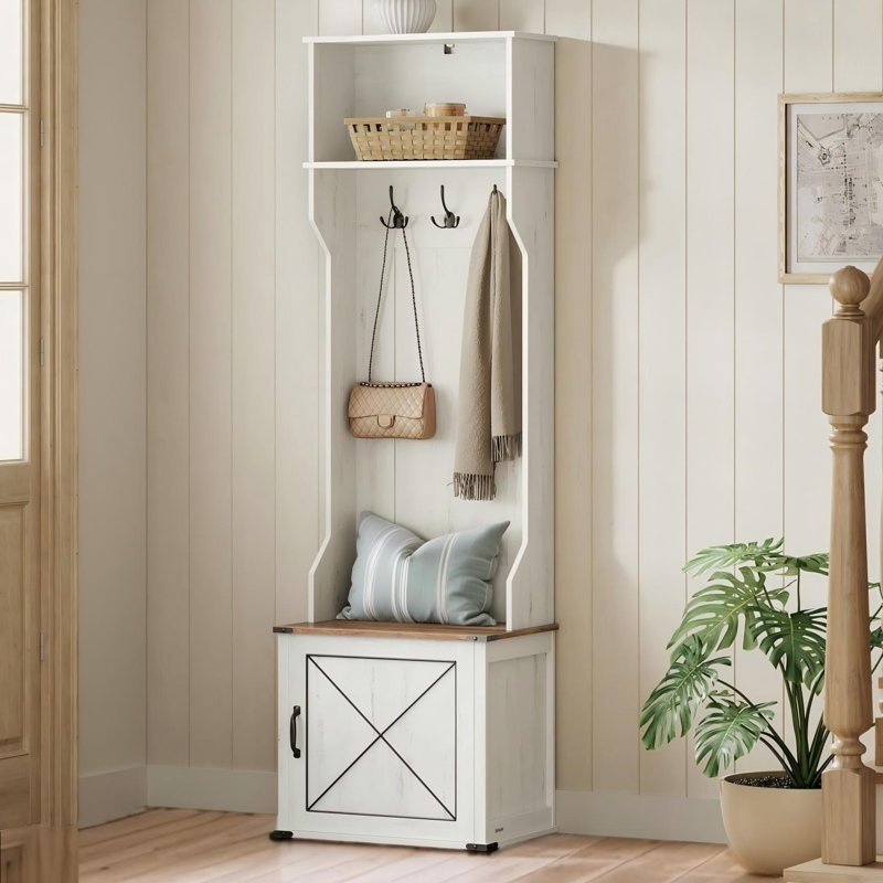 Hall Tree With Bench And Shoe Storage