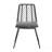 DEJA CHAIR,2PCS With 2 Cushions,Gray, Chair