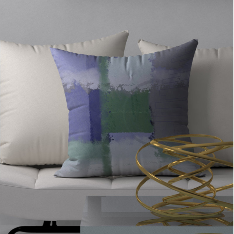 Housse de coussin décoratif carrée grossit, 18" x 18"
