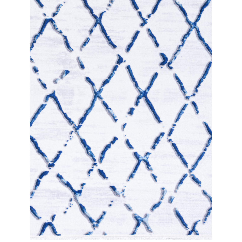 Sakil Rectangle Geometric Indoor / Outdoor Area Rug, Rectangle 200 x 290cm