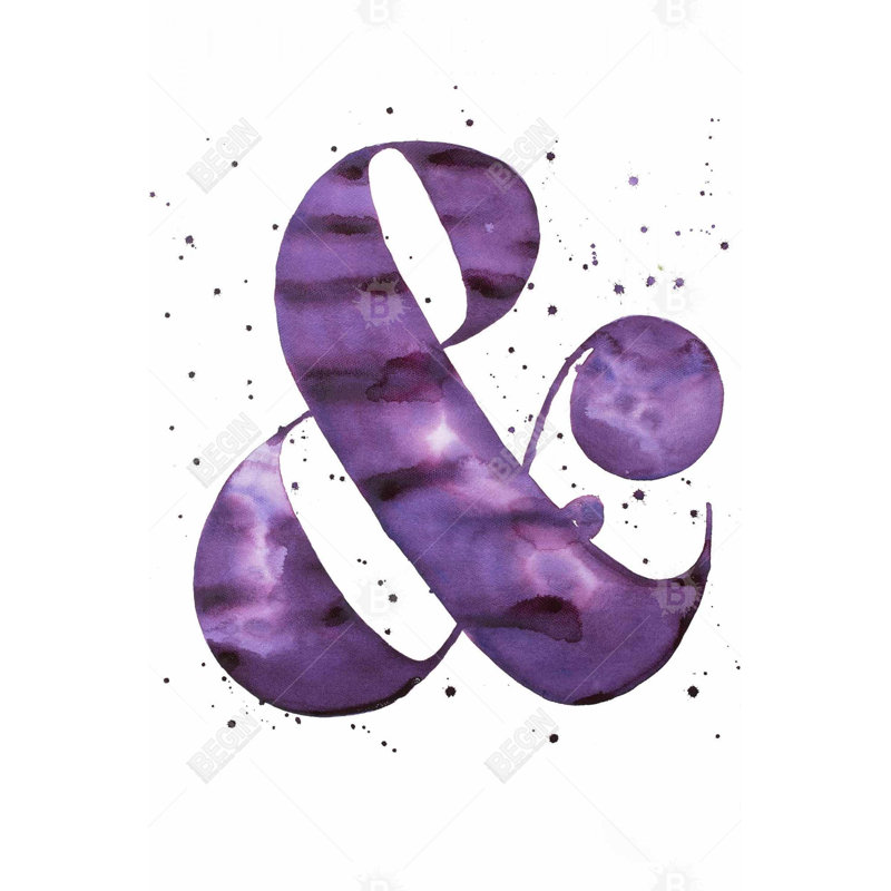 " Ampersand Purple "