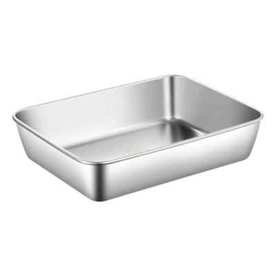 the storage Stainless Steel Thickened Preservation Box, Kitchen Multi-purpose Box, Rectangular Fruit Box, Household Large Capacity Storage Box With Lid