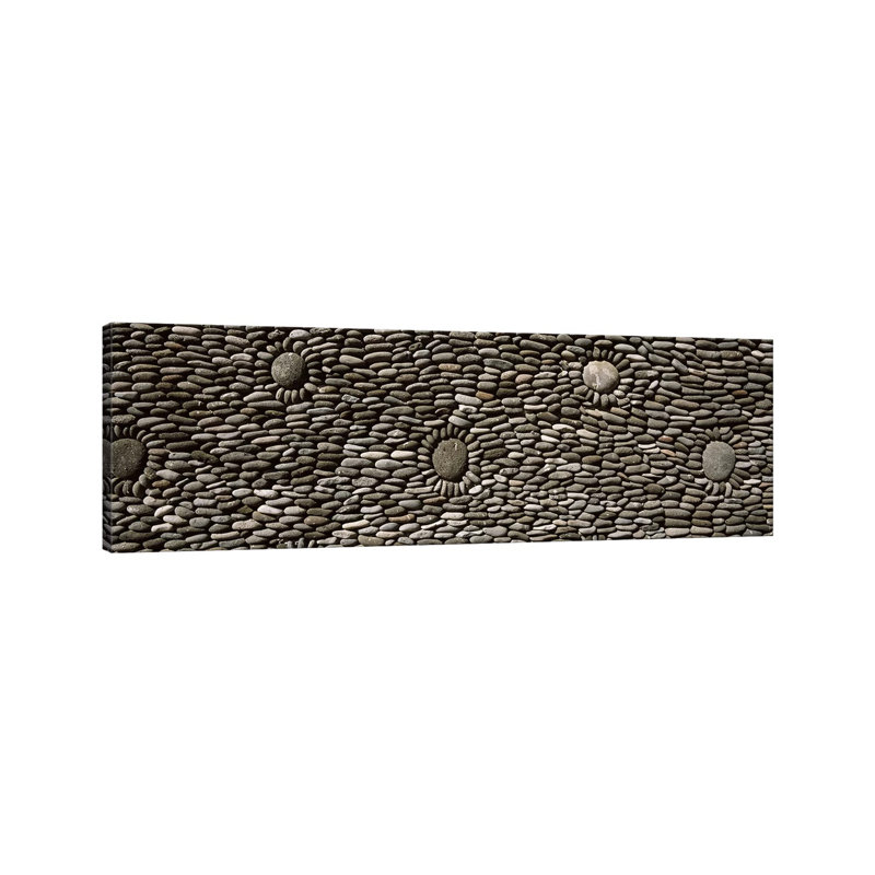 Decorated Wall Of A Temple, Tulamben, Bali, Indonesia - Wrapped Canvas Panoramic Print, 30.48 cm H x 91.44 cm W x 1.91 cm D