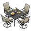 Fauteuil de patio pivotant à dossier haut Kindsay