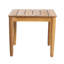 Table d'appoint en bois rustique de 20 po x 20 po x 17,83 po avec élément à lattes 20,42 po x 20,42 po x 17,83 po