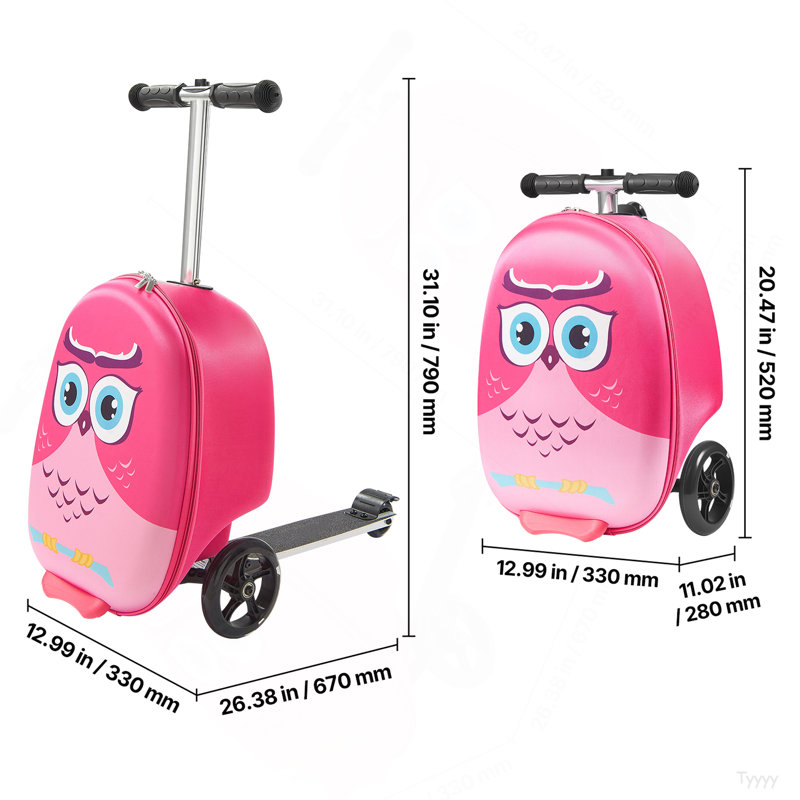 Valise à roulettes pour enfants 20 pouces avec roues Flash