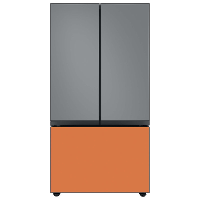 Samsung 24 cu. ft. Smart Bespoke 3-Door French-Door Refrigerator with Customizable Panel Colors and AutoFill Water Pitcher in Custom Panel-Ready
