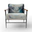 Cyress - Fauteuil d'appoint géométrique abstrait en velours-1021730143