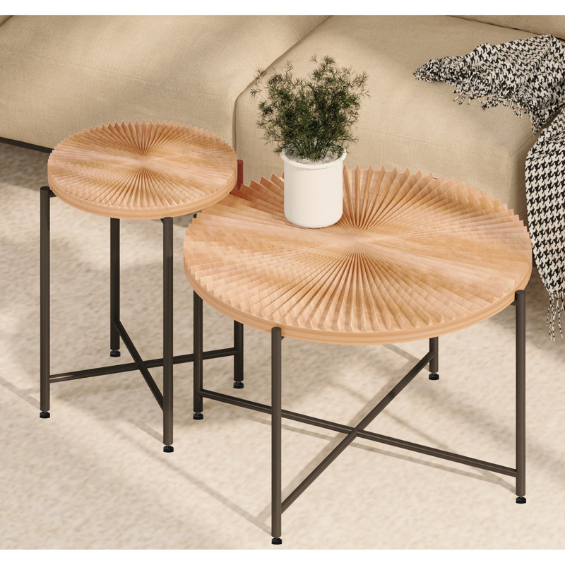 Table cylindrique vieillie - avec housse, pieds noirs, rouge, ajoute de la chaleur à la décoration intérieure du café 2